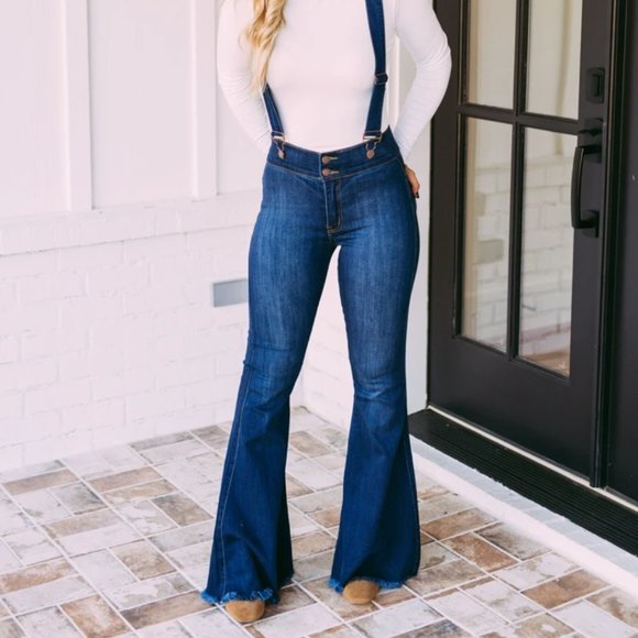 Denim - BN w/ tags Suspender Flare- Medium Wash jeans